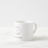 Tasse Expresso Logo de l'entreprise Nom du restaurant de l'entrep (Devant droit)