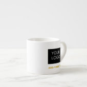 Tasse Expresso Logo d'entreprise simple et personnalisable (Devant droit)