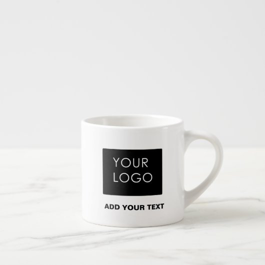 Tasse Expresso Logo d'entreprise simple et personnalisable (Droite)