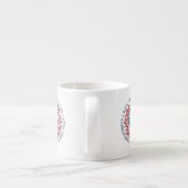 Tasse Expresso Logo du couronnement King Charles III Coupe commém (Dos)