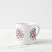 Tasse Expresso Logo du couronnement King Charles III Coupe commém (Devant droit)