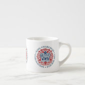 Tasse Expresso Logo du couronnement King Charles III Coupe commém (Droite)