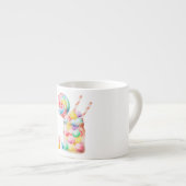 Tasse Expresso Lollipops arc-en-ciel et bonbons de gelée (Devant droit)