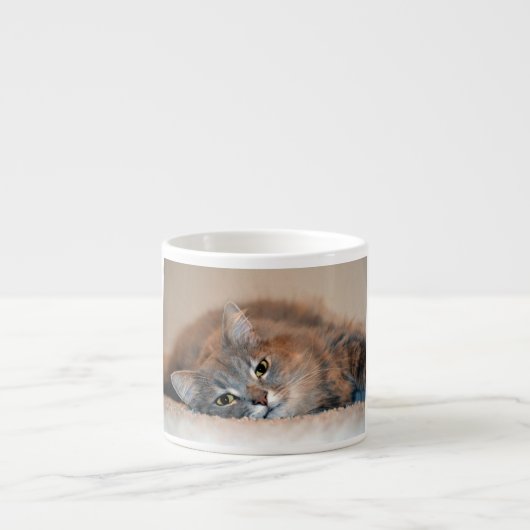 Tasse Expresso Long chapeau bleu russe par Shirley Taylor (Devant)