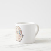 Tasse Expresso Longue Cheveux Dachshund Cadeaux mignon Doxie Wien (Devant droit)