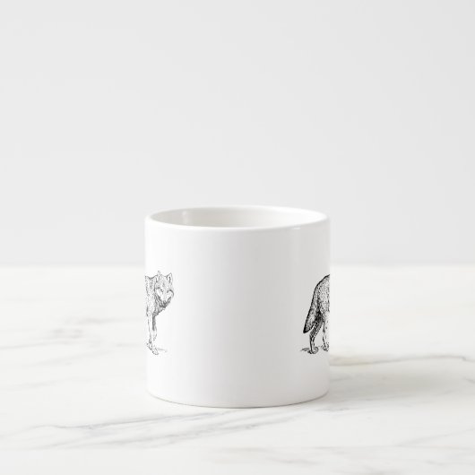 Tasse Expresso Loup (Devant)