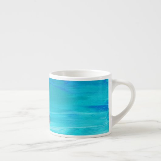 Tasse Expresso Loup hurlant, chien hurlant en double exposition (Droite)