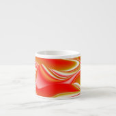 Tasse Expresso Love and Gold Abstrait 3D Rainbowart (Devant)