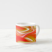 Tasse Expresso Love and Gold Abstrait 3D Rainbowart (Devant droit)