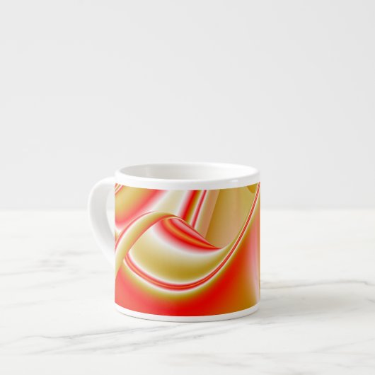 Tasse Expresso Love and Gold Abstrait 3D Rainbowart (Devant gauche)