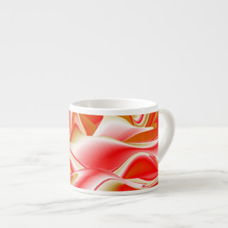 Tasse Expresso Love and Gold Abstrait 3D Rainbowart