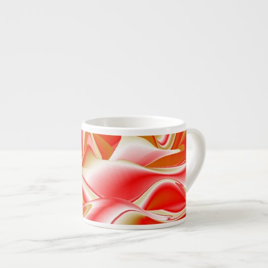 Tasse Expresso Love and Gold Abstrait 3D Rainbowart (Devant droit)