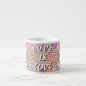 Tasse Expresso Love Is Love Fierté (Devant)