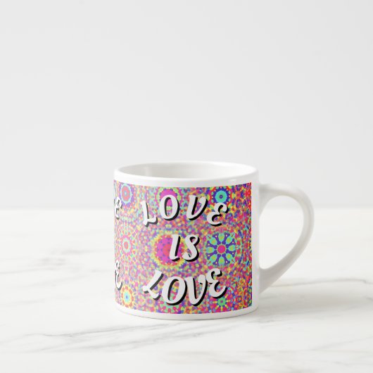 Tasse Expresso Love Is Love Fierté (Droite)