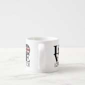 Tasse Expresso LOVE London (drapeau britannique) (Dos)