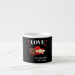 Tasse Expresso Love One Chocolate at a Time Drôle Citation