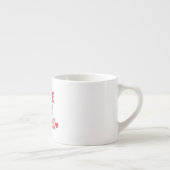Tasse Expresso Love You More Retro Valentine  (Droite)