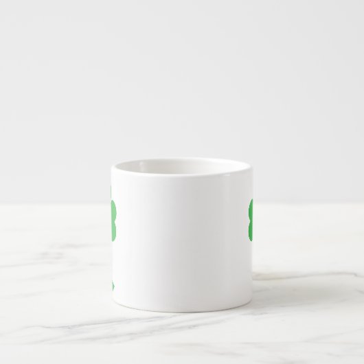 Tasse Expresso Lucky Four Leaf Shamrock Design-87906 (Devant)