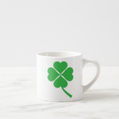 Tasse Expresso Lucky Four Leaf Shamrock Design-87906 (Droite)