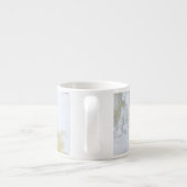 Tasse Expresso Lueur dorée à larges feuilles (Dos)