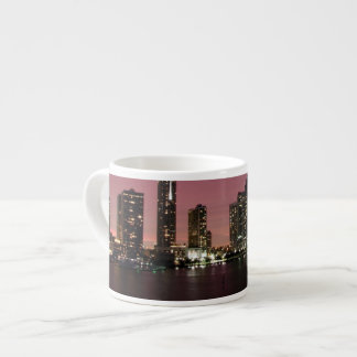 Tasse Expresso Lumière de coucher du soleil au-dessus de Miami