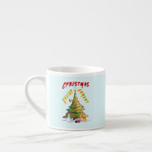 Tasse Expresso Lumière de Noël