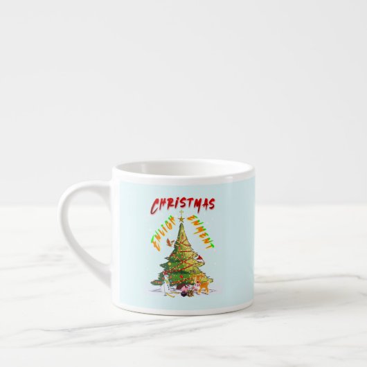 Tasse Expresso Lumière de Noël (Gauche)