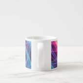 Tasse Expresso Lumière vortex arc-en-ciel abstrait (Dos)