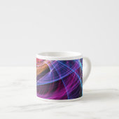 Tasse Expresso Lumière vortex arc-en-ciel abstrait (Devant droit)
