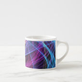 Tasse Expresso Lumière vortex arc-en-ciel abstrait (Droite)