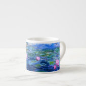 Tasse Expresso Lys d'eau rose Monet (Devant droit)