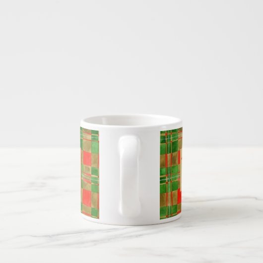 Tasse Expresso MAC GREGOR TARTAN Espresso Cup + Initiale (Dos)