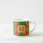 Tasse Expresso MAC GREGOR TARTAN Espresso Cup + Initiale (Droite)