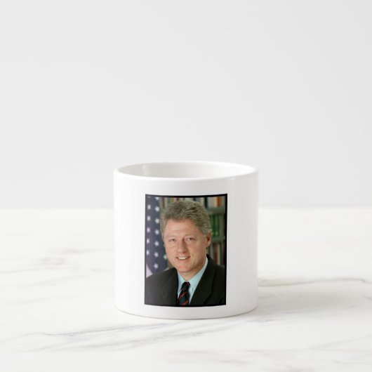 Tasse Expresso Maison Blanche du président Bill Clinton (Devant)