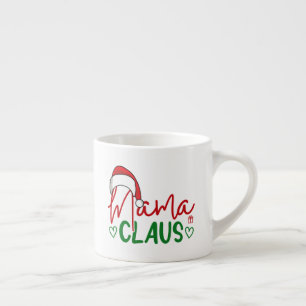 Tasse Expresso Mama Claus Christmas Design-60094
