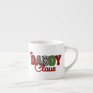 Tasse Expresso Mama Claus Christmas Plaid Text Design-50095