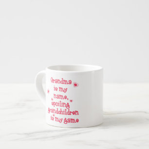 Tasse Expresso Mamie est mon nom, gâter les petits-enfants est