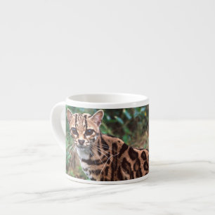 Tasse Expresso Margay, Leopardus wiedi, Originaire du Mexique jus
