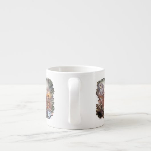 Tasse Expresso Mariage indien américain Night Vignette (Dos)