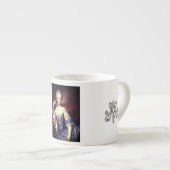 Tasse Expresso Marie Antoinette monogramme - monograme royal (Devant droit)