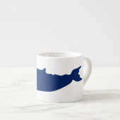 Tasse Expresso Marine de baleine (Devant droit)