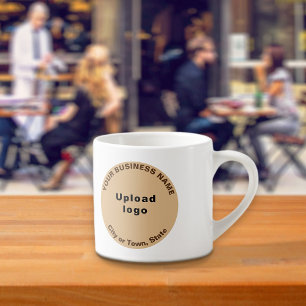 Tasse Expresso Marque Brown commerciale ronde légère sur Espresso