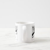 Tasse Expresso Masquer et Peek Hole (arrière - plan transparent)  (Dos)