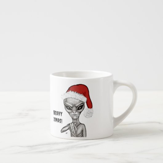 Tasse Expresso Mauvais Alien, Lourds Noël ! (Droite)