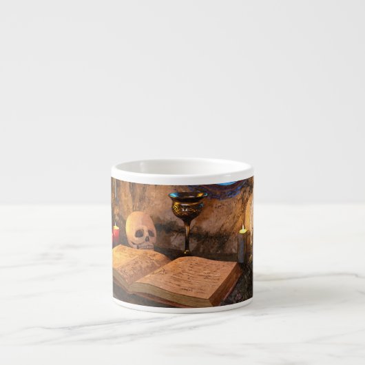 Tasse Expresso Medieval Fantasy Wizard's Study (Devant)