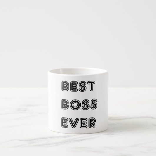 Tasse Expresso Meilleur Boss jamais (Devant)