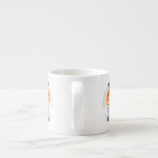 Tasse Expresso Meilleur Enseignant Par Par Retro Custom Golf Love (Dos)