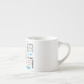 Tasse Expresso Meilleur papa Word Cloud (Droite)
