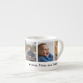 Tasse Expresso Meilleur Pop Ever Grandchildren 5 Photo Collage (Devant droit)