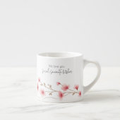 Tasse Expresso Meilleure grand-mère du monde - Pastel Floral Pers (Droite)